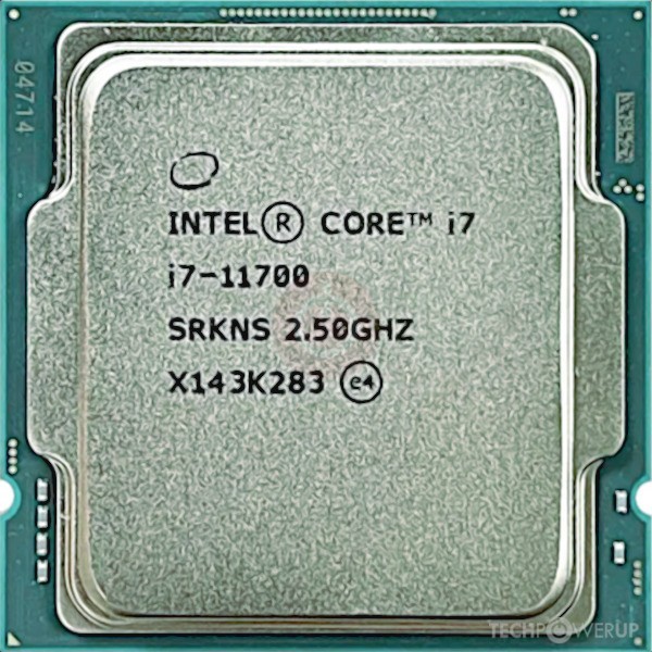 Intel Core i7-11700 @ 2.50GHz - SRKNS - 8-Core LGA1200 CPU (MB Deskmini H470W)