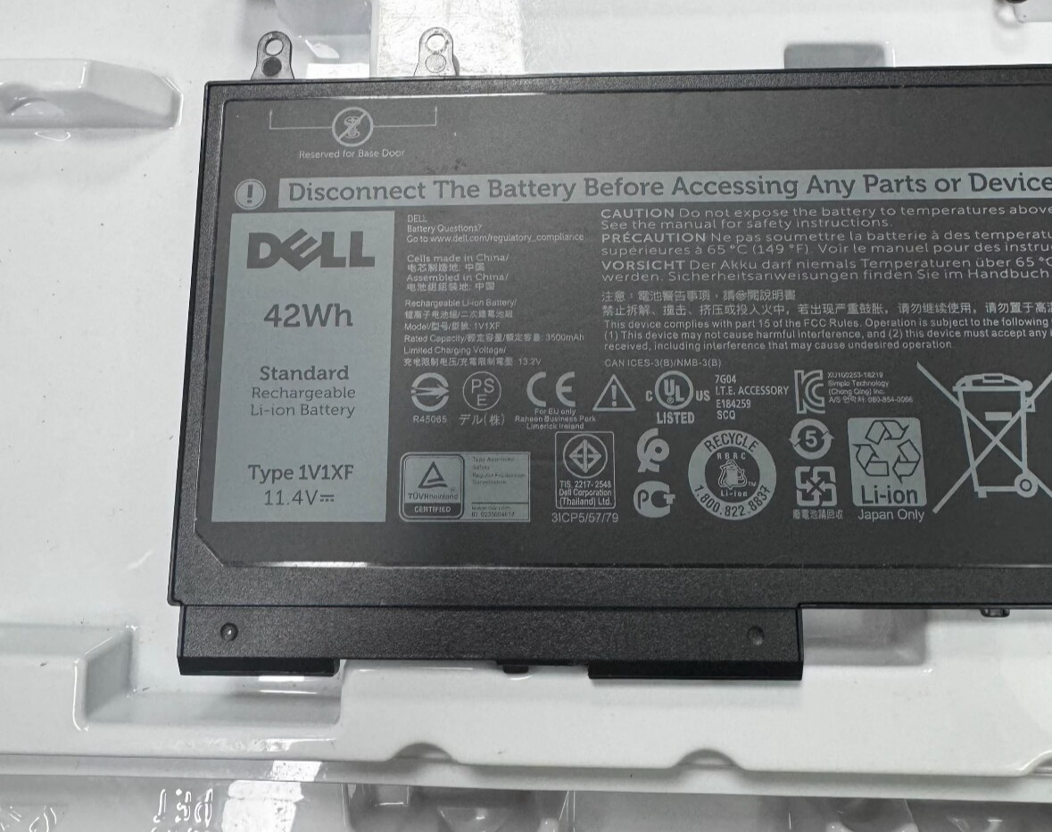 NEW Genuine 1V1XF 27W58 R8D7N Battery For Latitude 5500 5510 Precision 3540 3550