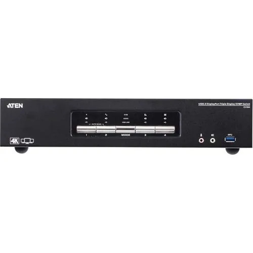 Aten Technologies CS1964 4-PORT USB3.0 4K DISPLAYPORT TRIPLE DISPLAY KVMP SWIT