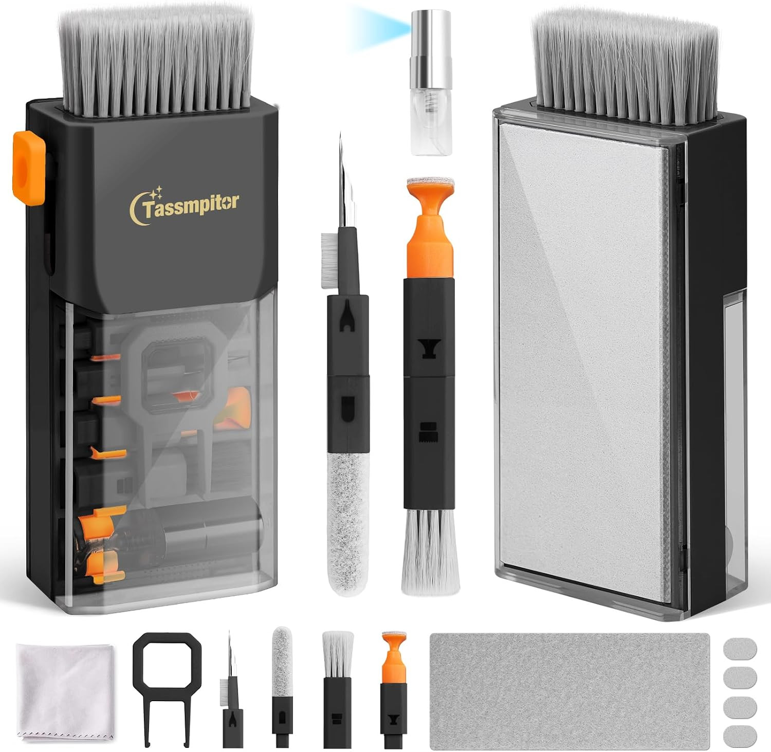 Keyboard Cleaning Kit, All-In-One Laptop & Computer Screen Cleaner, Black