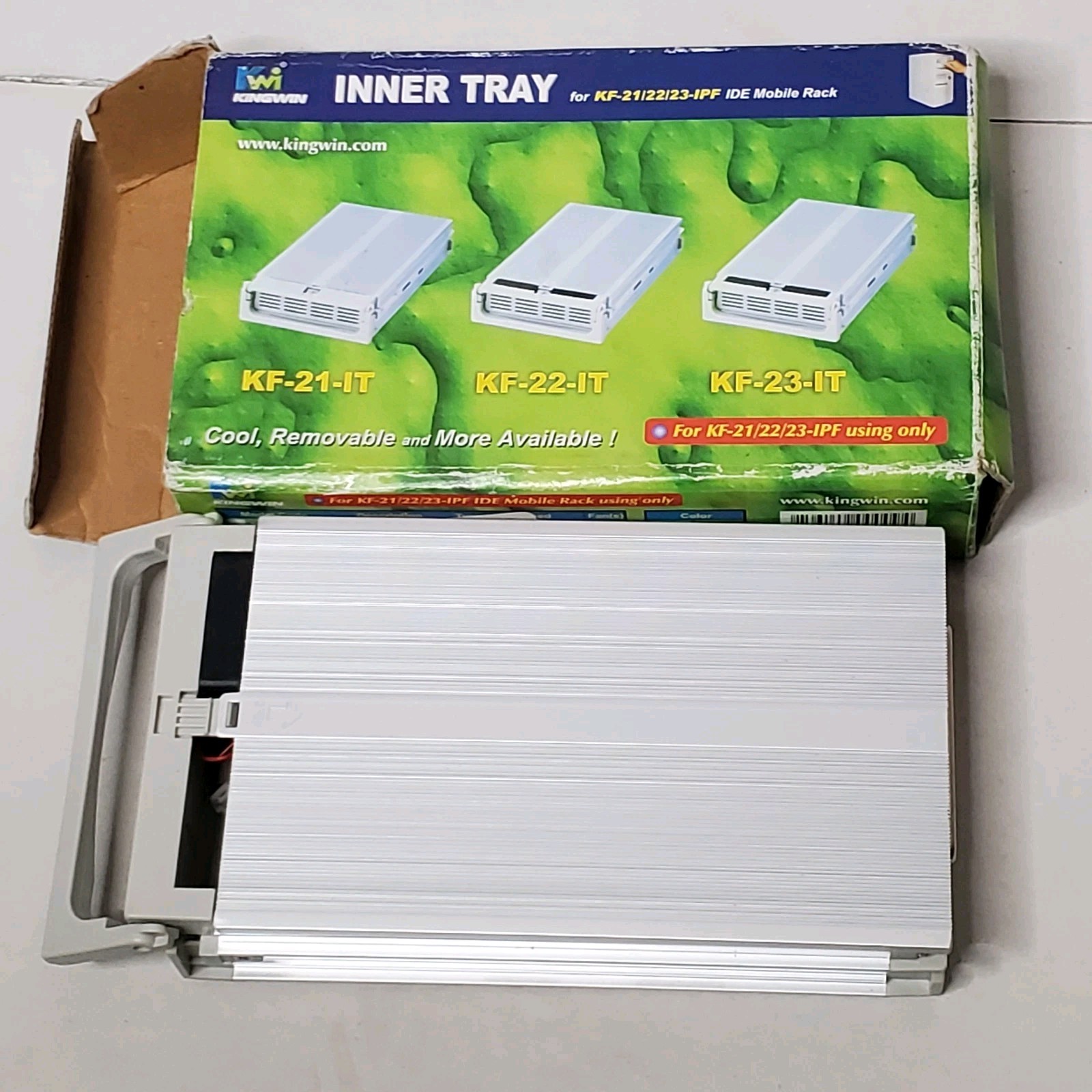 Kingwin Inner Tray KF21/22/23-IPF IDE PATA 3.5 Hard Drive Mobile Rack White