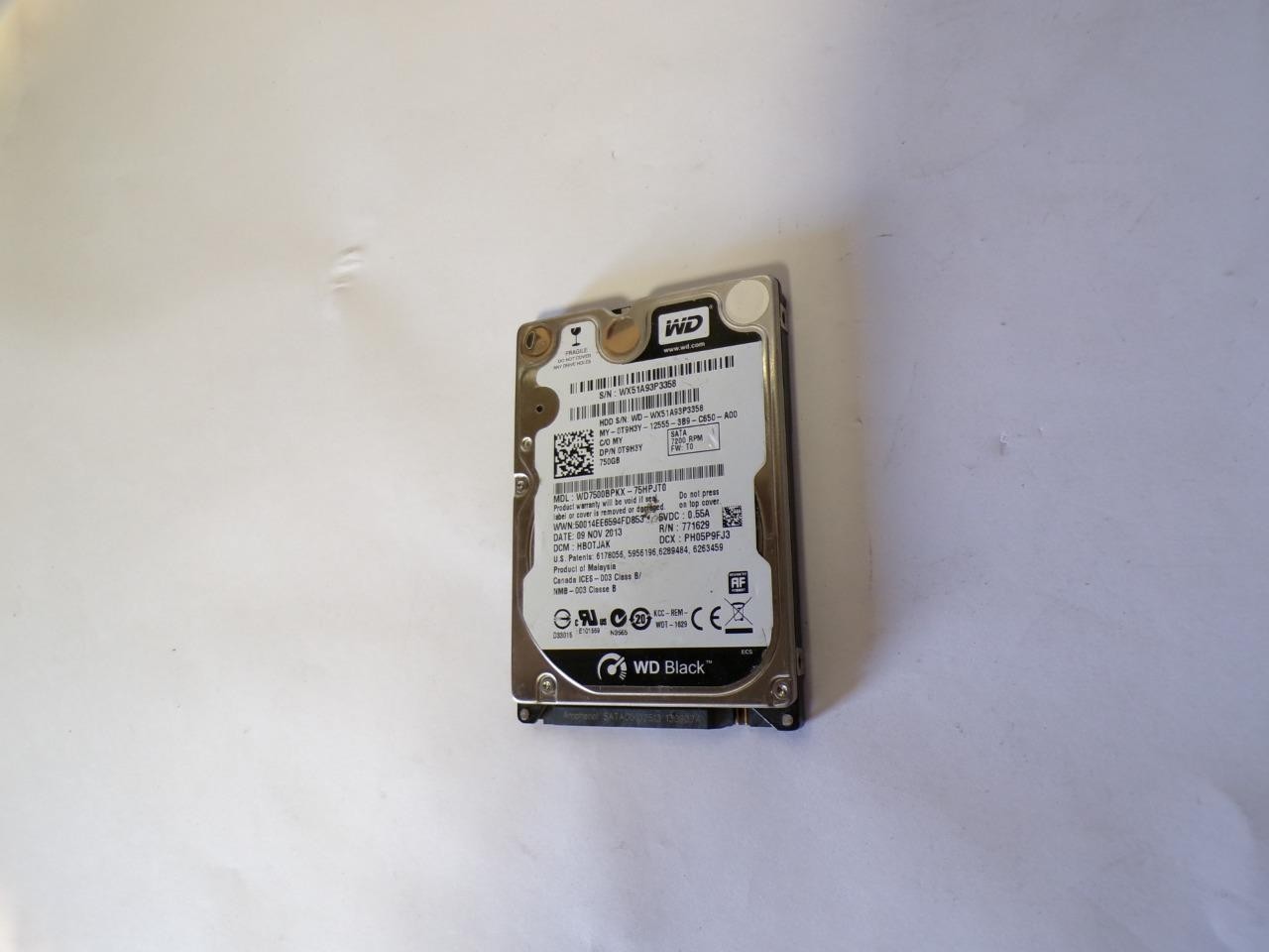 Western Digital WD Black 750GB 7200RPM SATA 2.5" Hard Drive WD7500BPKX (B4861)