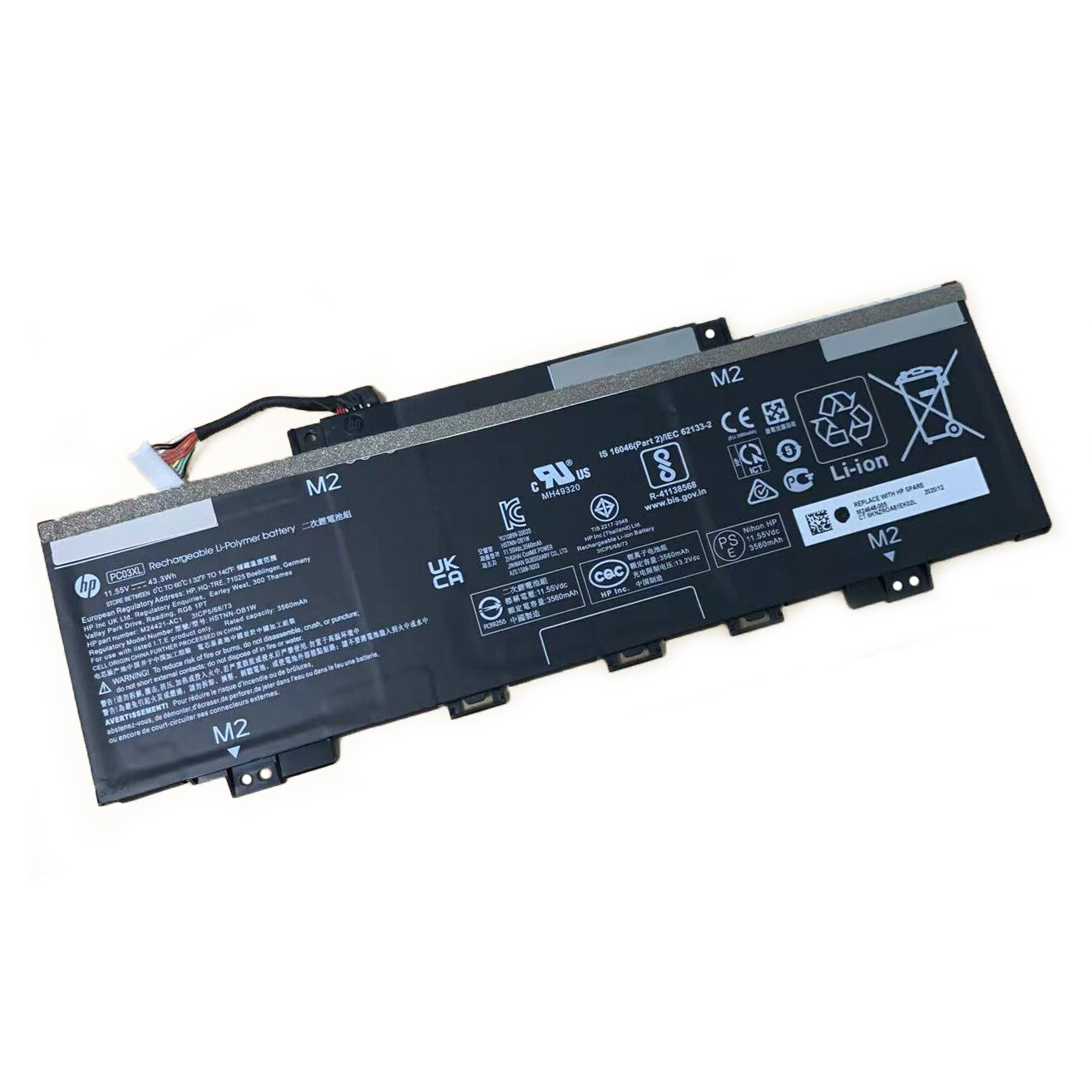 PC03XL Battery for HP Pavilion x360 14 15 TPN-DB0E M24648-005 HSTNN-OB1W