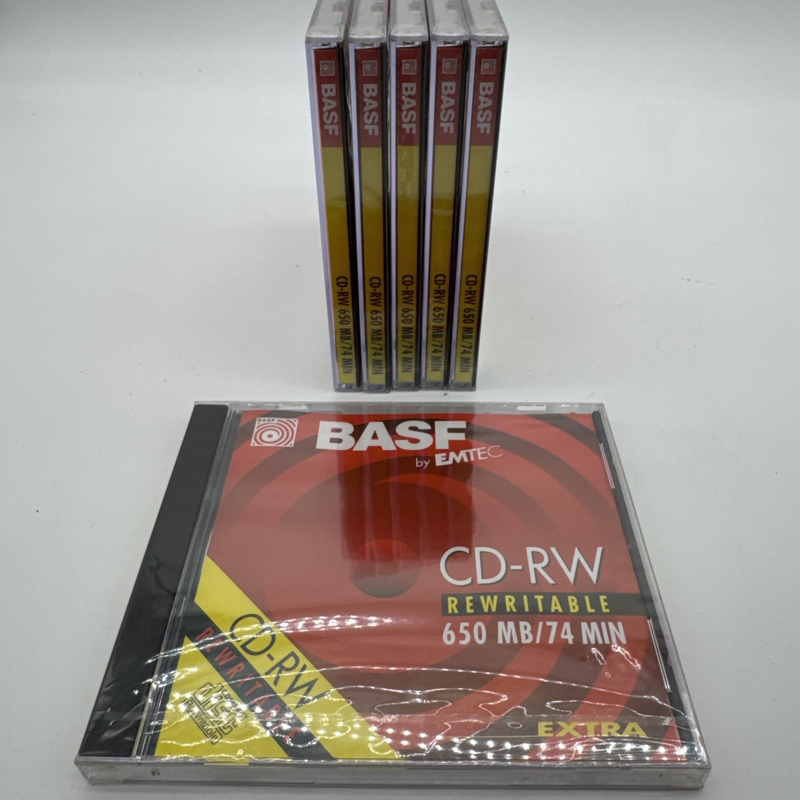 BASF EMTEC CD-R 74 MINS  / 6 PACK / Audio Music CDR Blank Recordable Discs