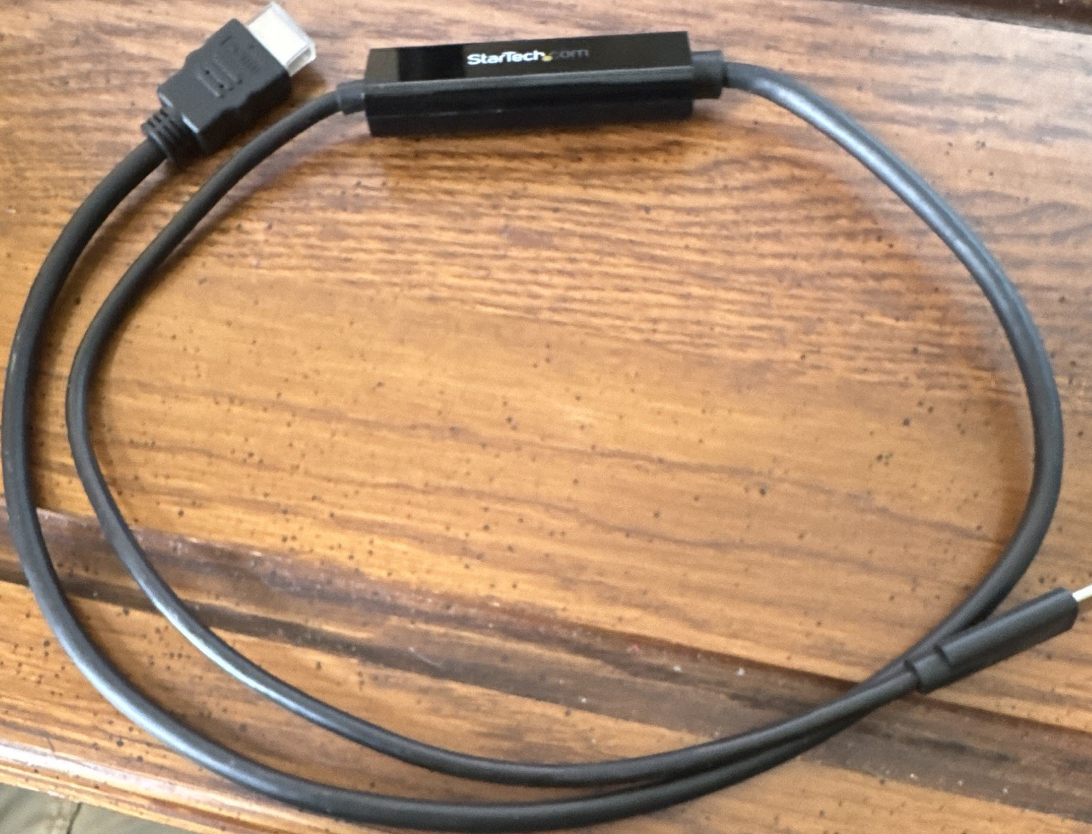 StarTech.com CDP2HDMM1MB USB-C to HDMI Adapter Cable 1 ft Black Portable