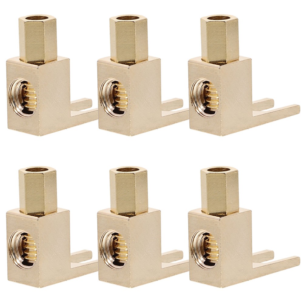 Vintage Y Shape Spade Banana Jack Adapter Gold Plated for Audio Systems