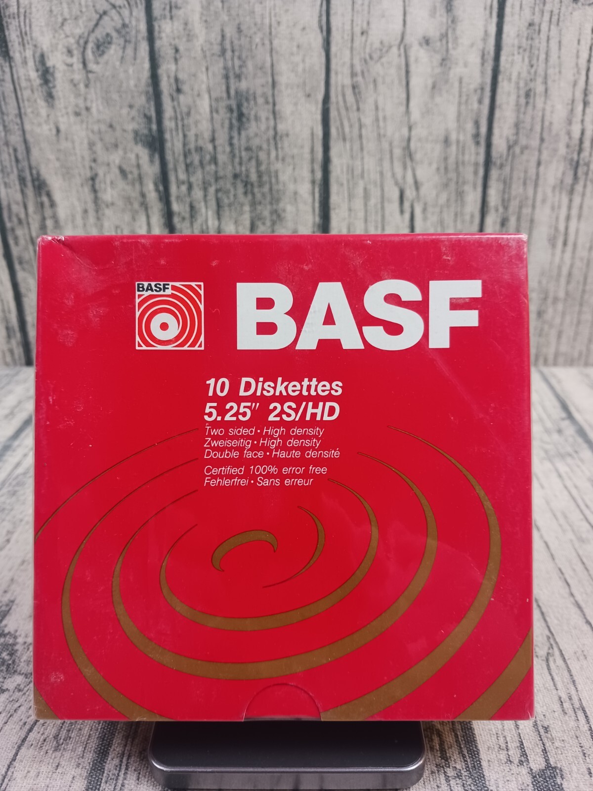 BASF 10 Diskettes 5.25" 2S/HD Two-Sided High Density Floppy Disks 54244 NEW NOS