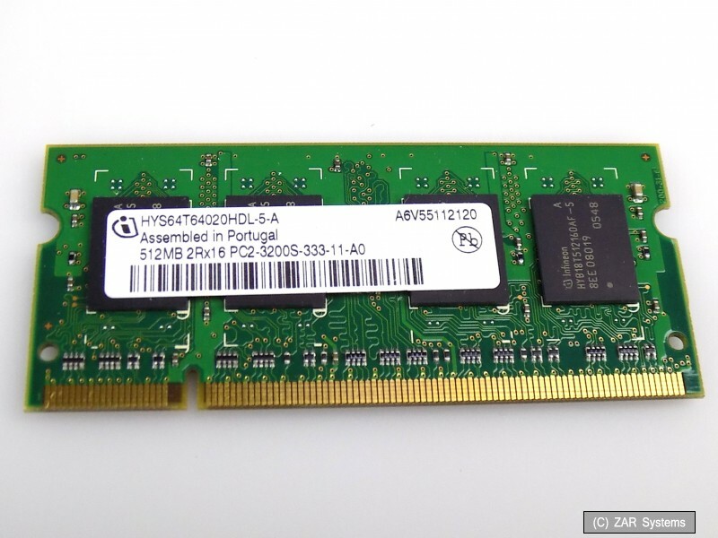 Infineon HYS64T64020HDL-5-A 512MB DDR2 RAM SO-DIMM 333mhz Memory