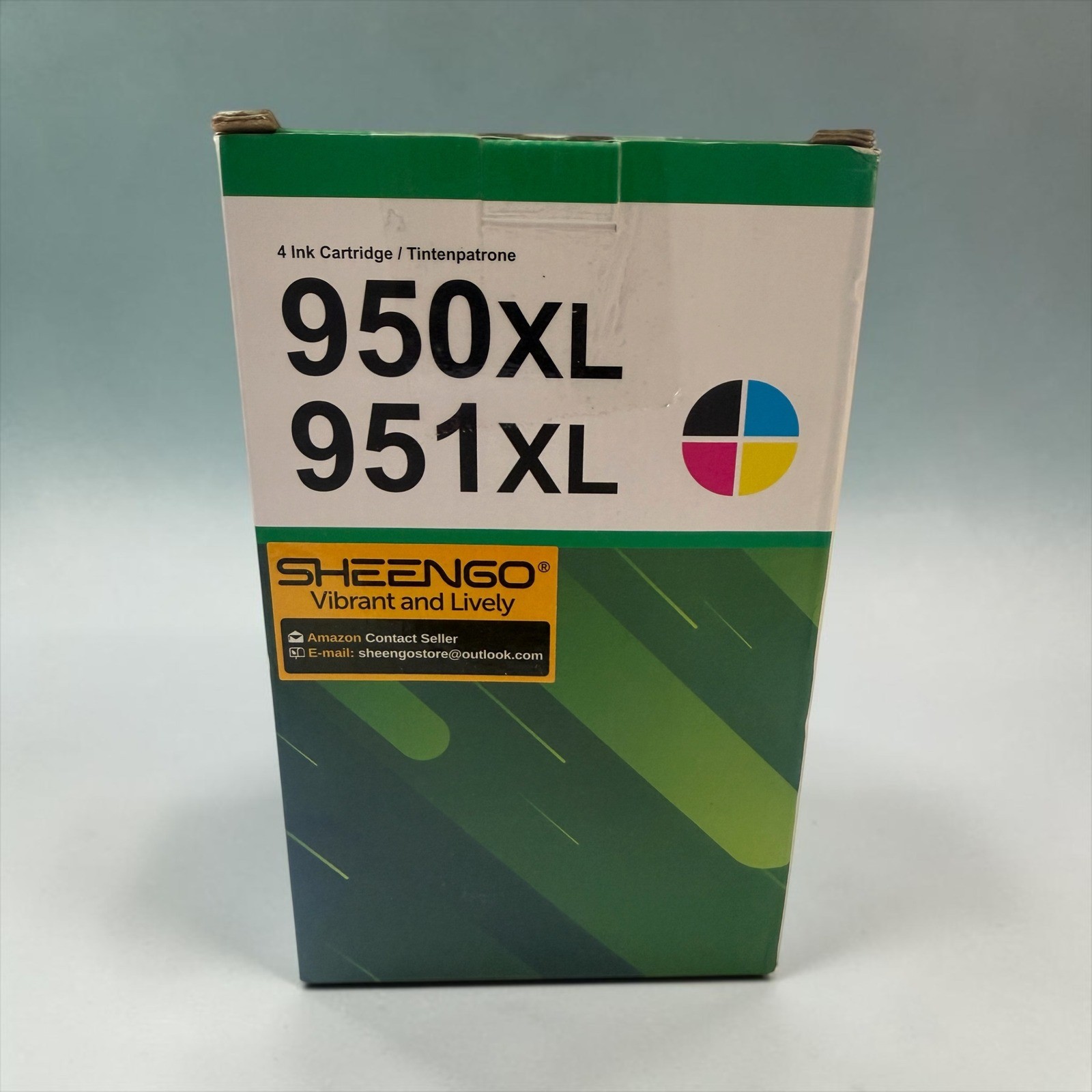 Sheengo 950XL 951XL Ink Cartridges 4 Pack High Yield Color Set Expiry 2028