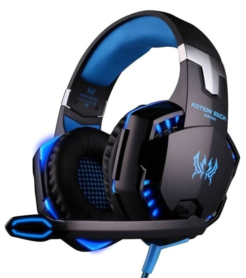 Kotion Each G2000 3.5mm Gaming Headset Noise Reduction for PC Laptop Smartphone