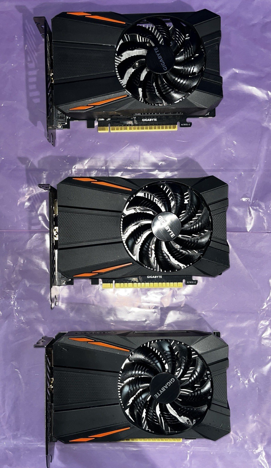 Gigabyte GeForce GTX 1050 Ti 4GB GDDR5 Graphics Card GV-N105TD5-4GD - Lot of 3