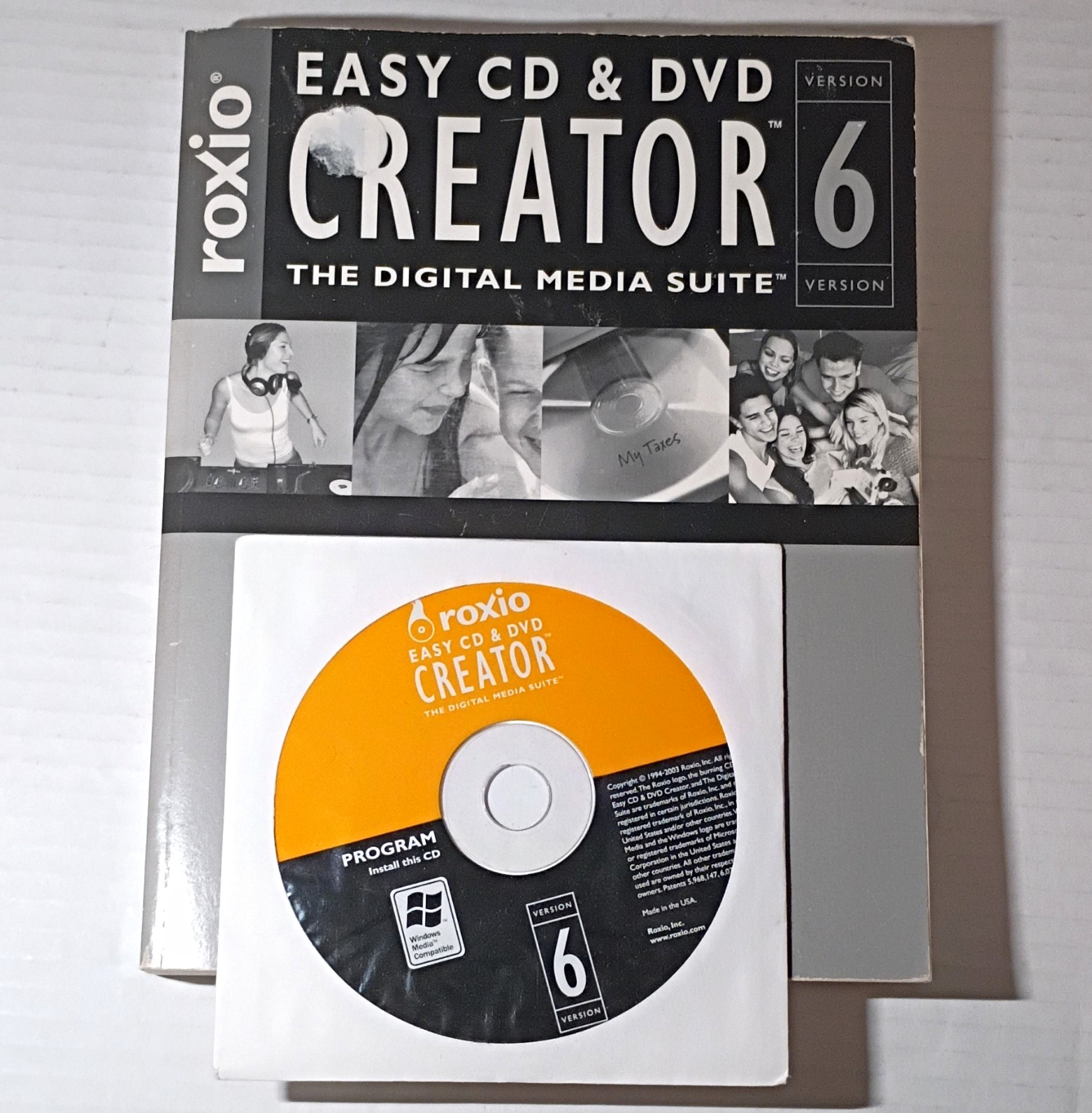 Roxio Easy CD & DVD Creator 6 Audio/Video Authoring Windows CD Key Included