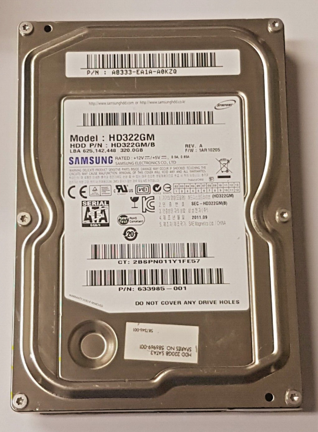 320GB SATA Samsung Spinpoint HD322GM 7200rpm 16MB HDD 3.5" Hard Drive
