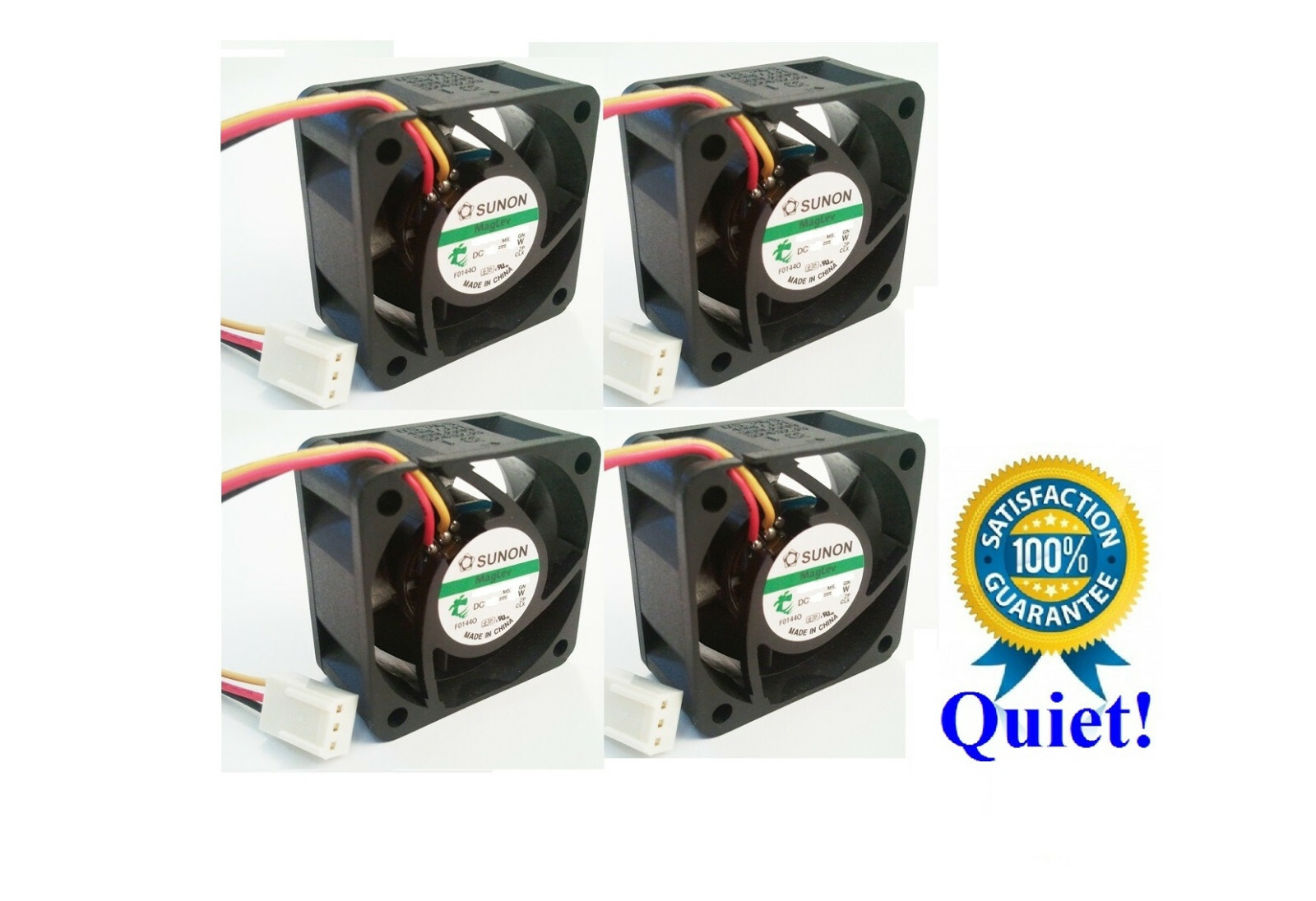 4x Quiet Replacement Fans for Dell PowerConnect 6248 Fan Kit (XT800)