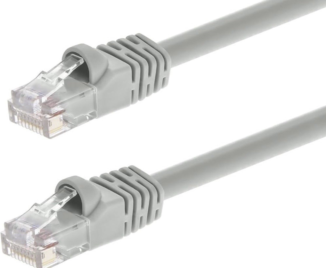 Cat6 patch rj45-rj45 24awg stranded 568b gray 1ft (Lot Of 10)