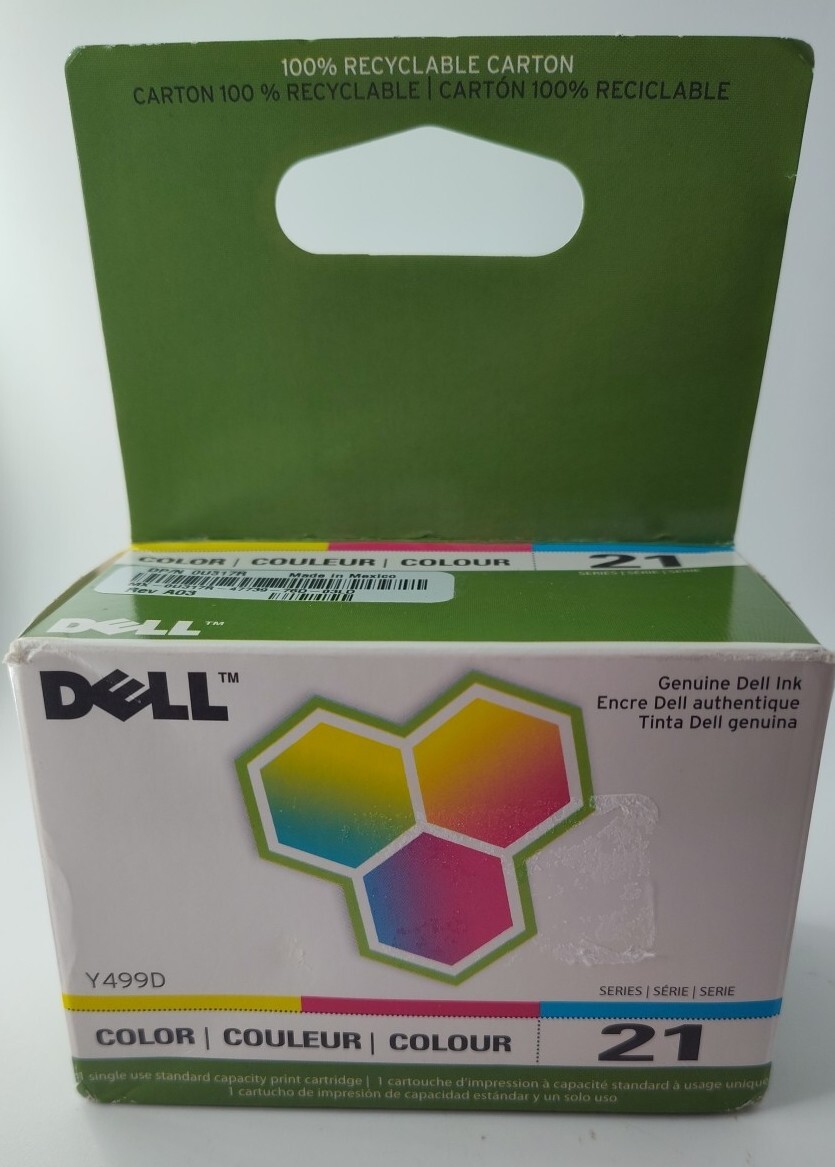 Dell Y499D Series 21 Color Ink New Factory Sealed