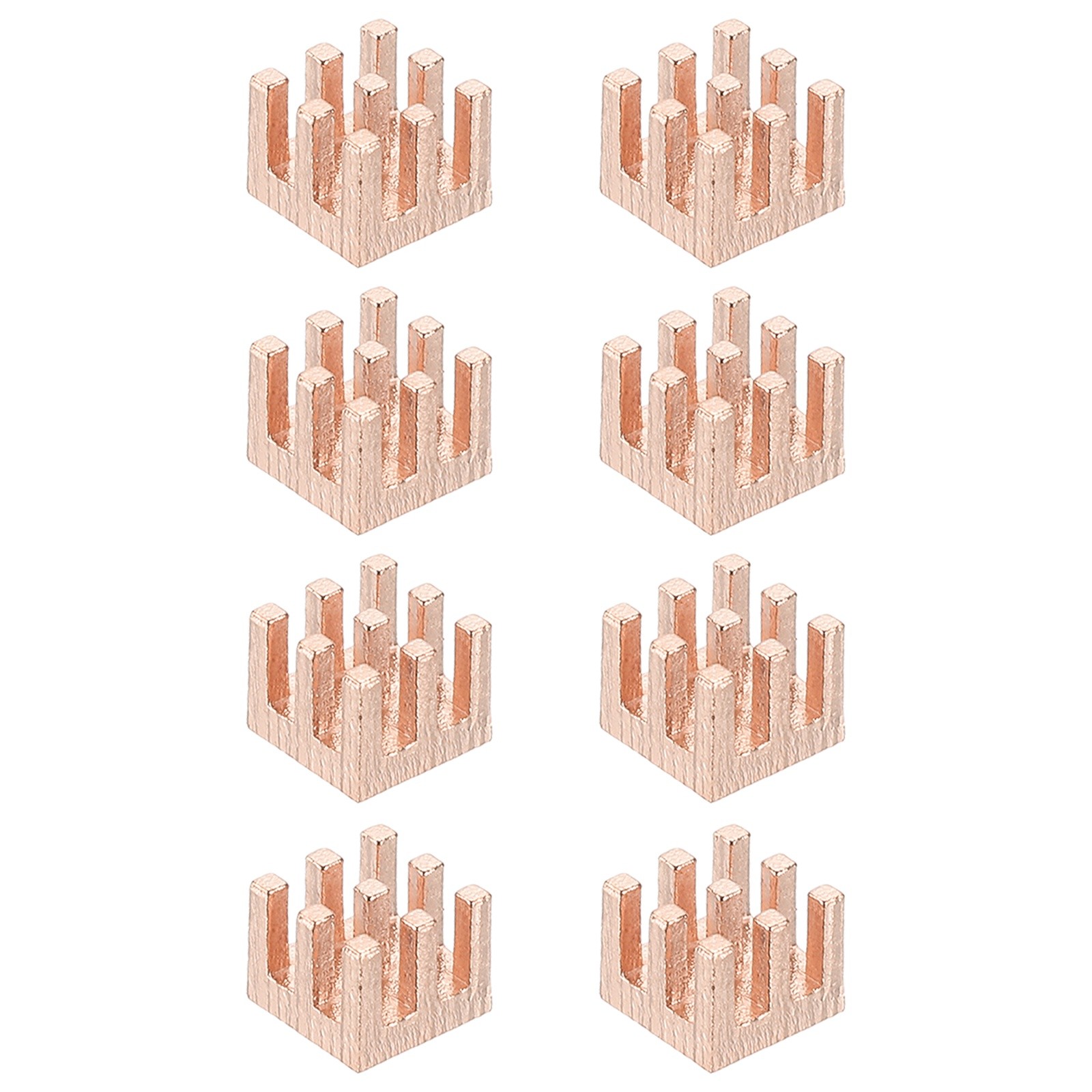 8 Pcs Copper Heatsink 6x6x5mm, Heat Sink Cooler Radiator for