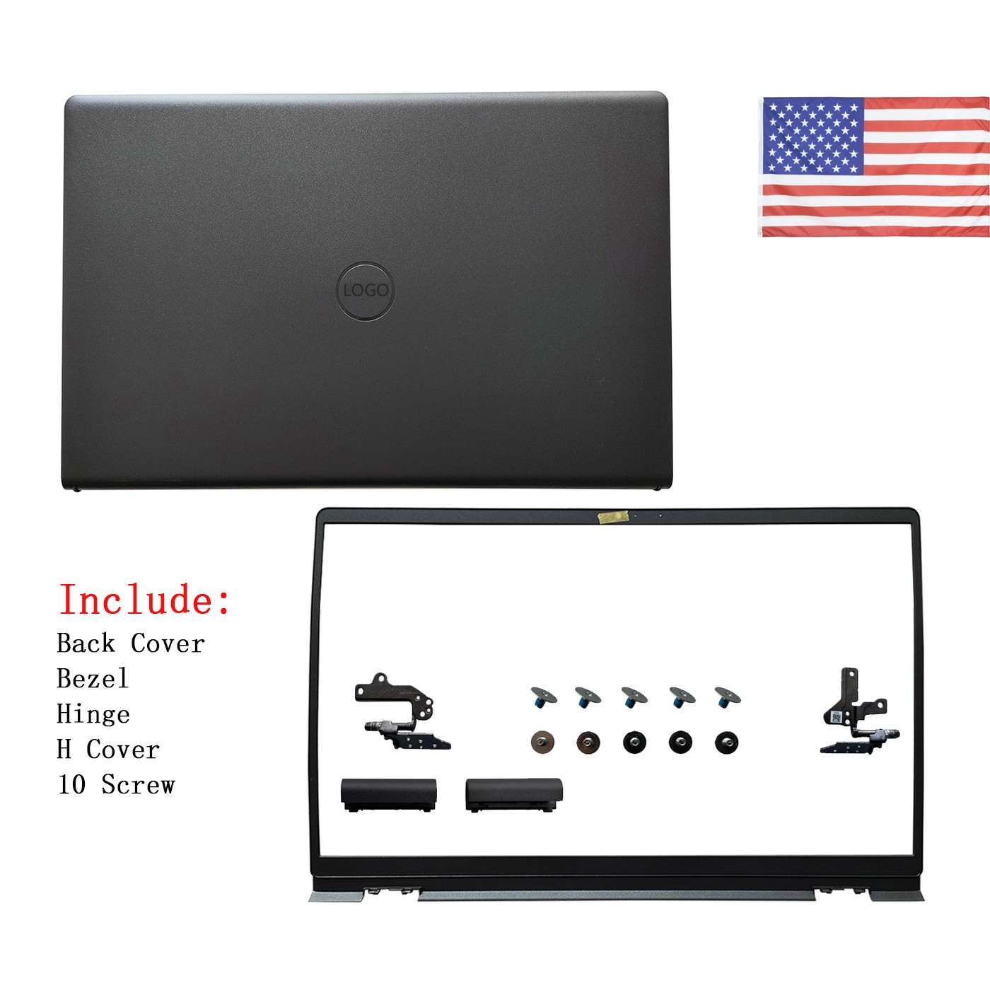 LCD Back Cover + Bezel + Hinge& Cover For Dell Inspiron 15 3511 3520 3530 0VW3N0