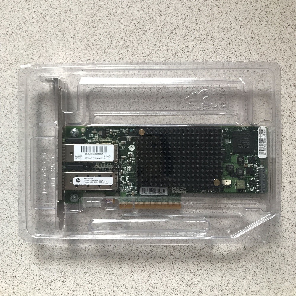 NEW HP NC550SFP 586444-001 Dual Port 10GbE PCIE Server Network Adapter
