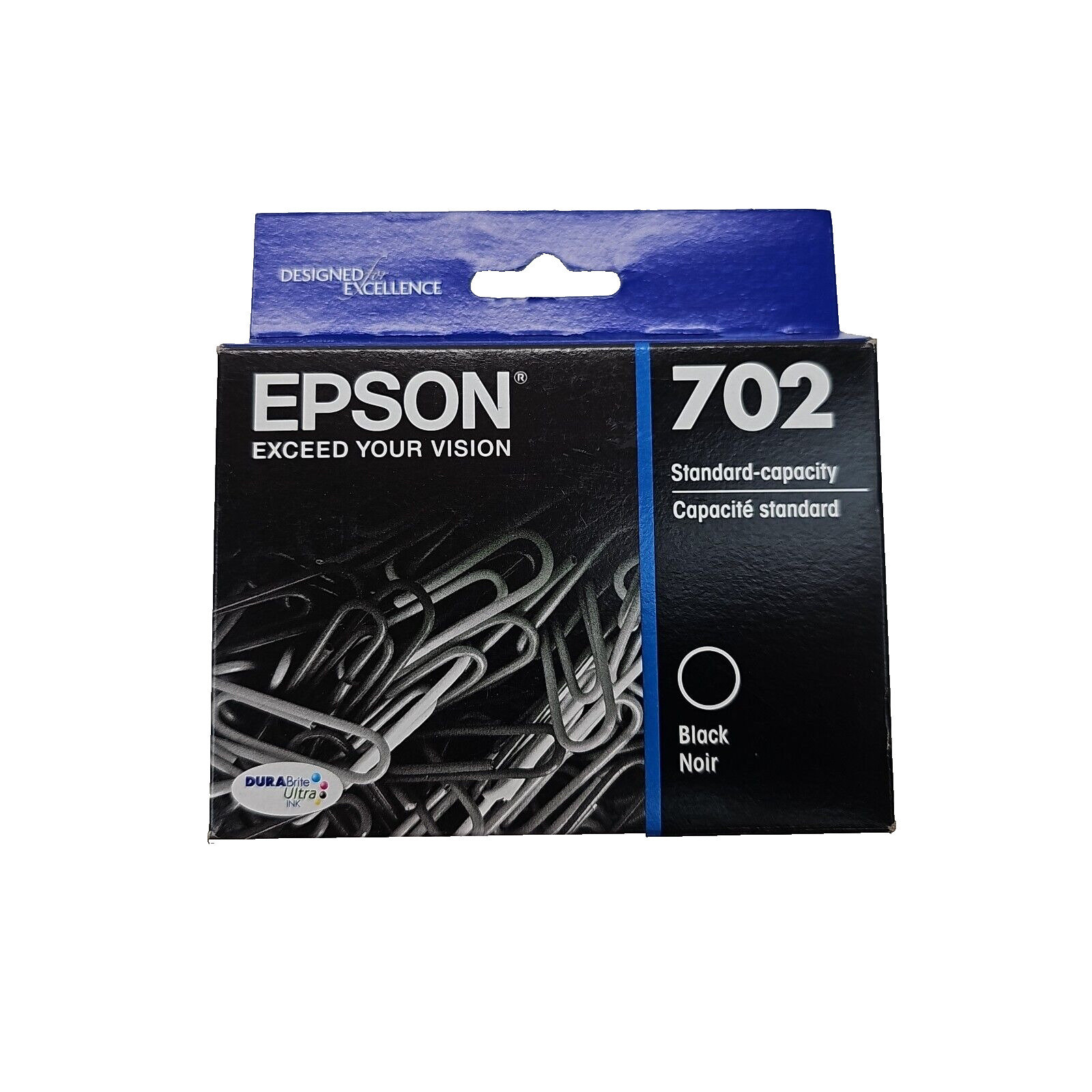 Epson 702 Black Noir  Ink Cartridge - Expires 01/2025 - NEW SEALED