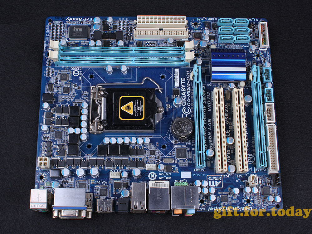 Original Gigabyte GA-H55M-D2H V1.0 Intel H55 Motherboard 1156 DDR3