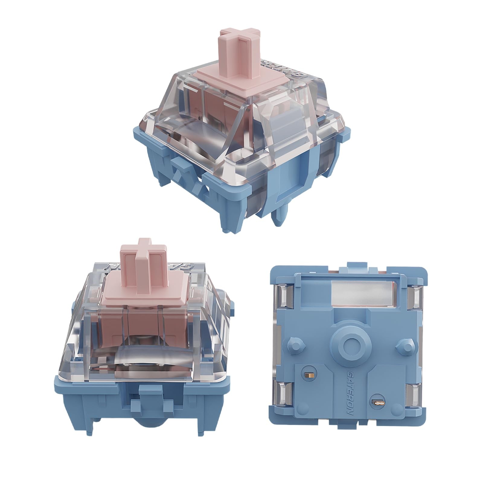 Gateron Melodic Clicky Mechanical Keyboard Switches 60gf Pre-Lubed 108 Pack |...