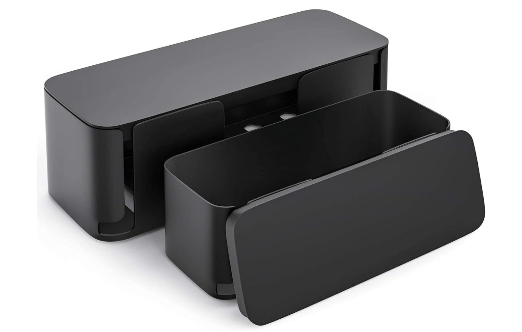 Paquete de 2 cajas organizadoras de cables, organizador de cables apto para masc