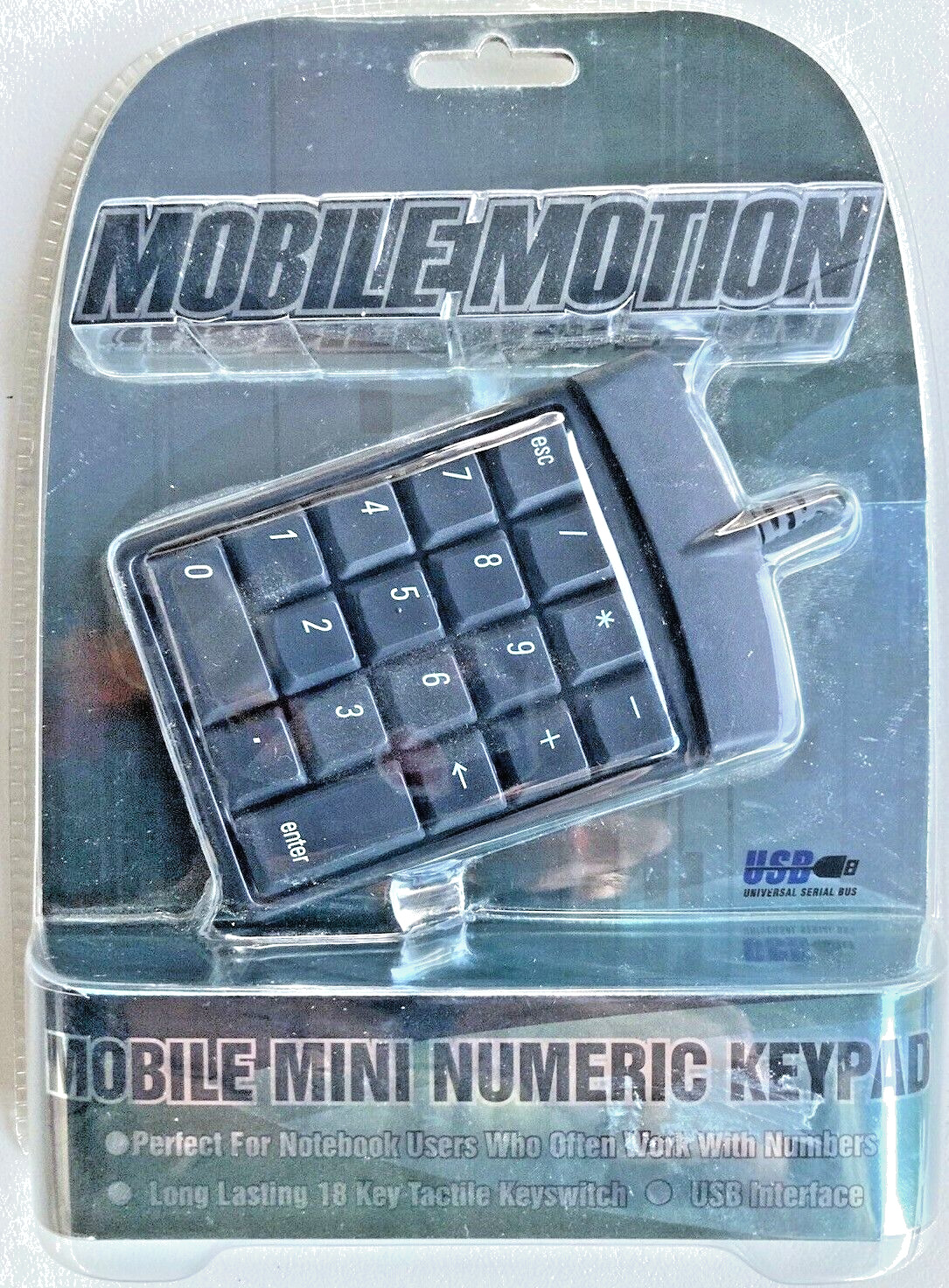 Mobile Mini Numeric Keypad Corded Wired USB Mobility iConcepts
