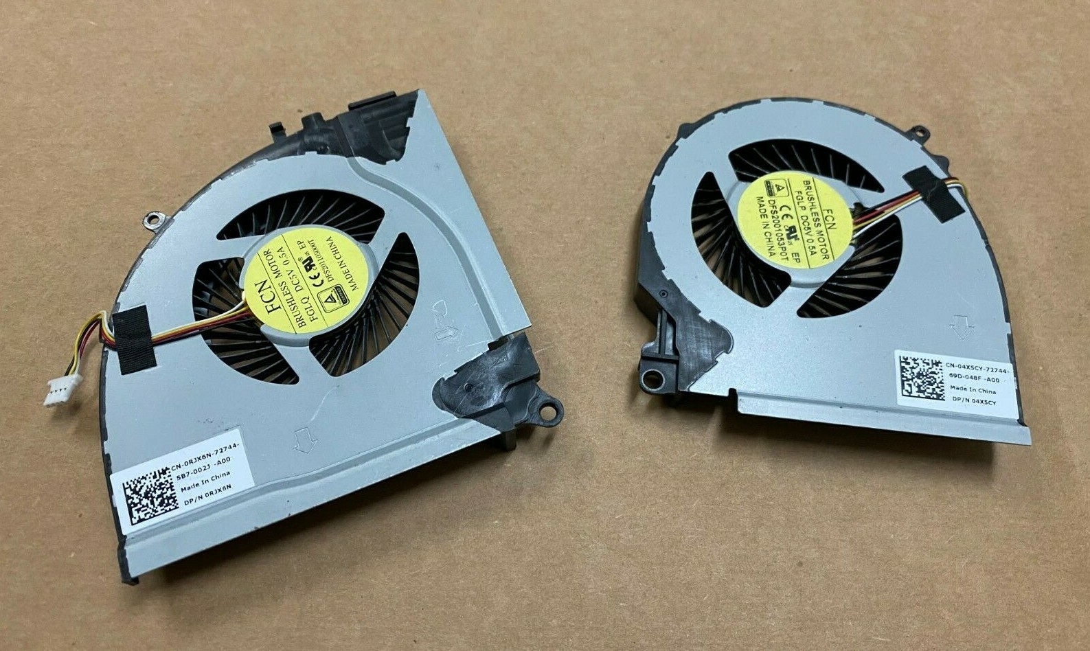 Dell Inspiron 15 5577 5576 7557 7559 Left Right CPU Cooling Fan RJX6N 4X5CY