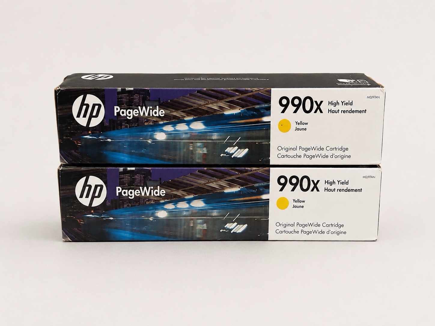 LOT OF 2 GENUINE HP 990X Magenta PAGEWIDE High Yield Ink Cartridges Expired