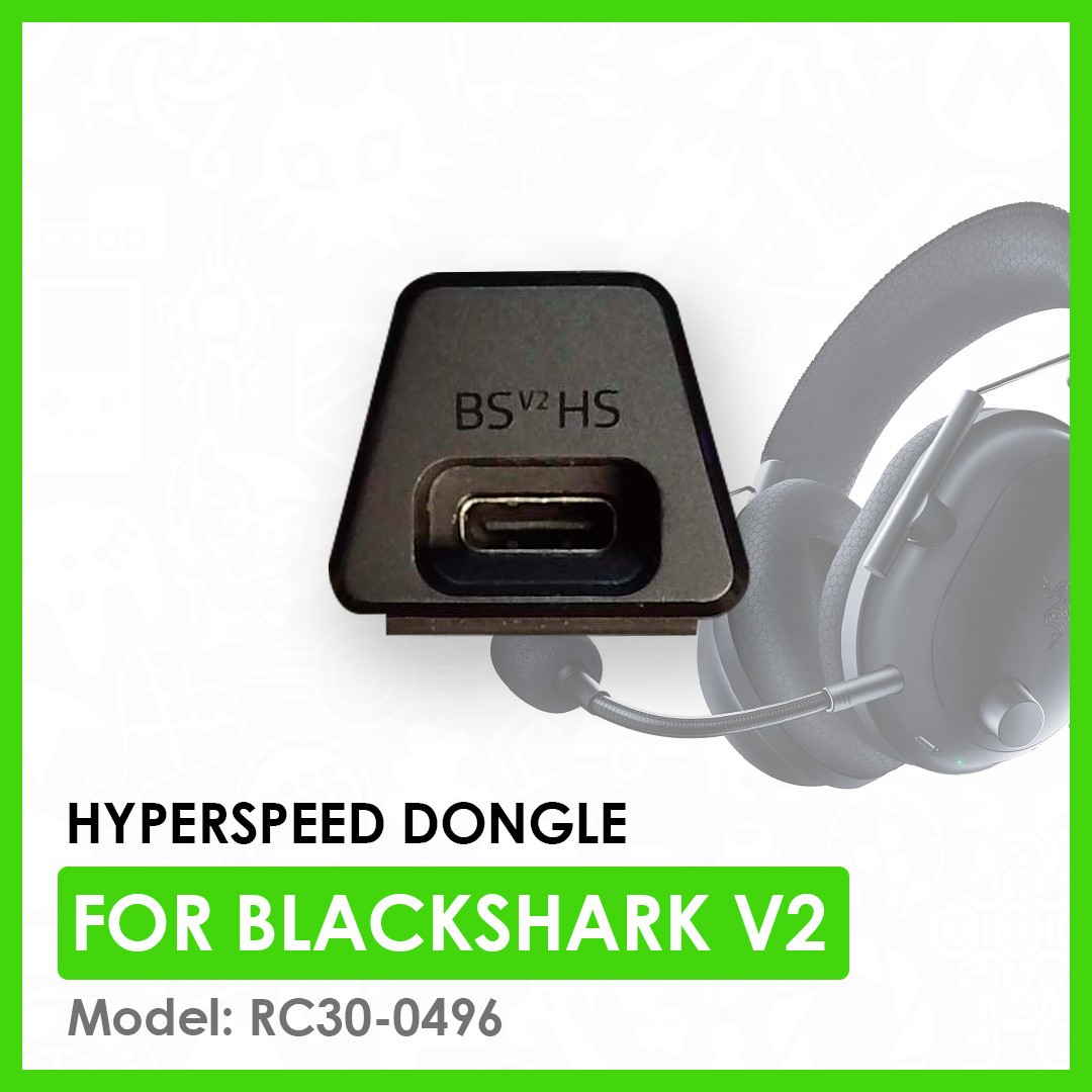 Genuine Razer USB-C Hyperspeed Dongle For Razer Blackshark V2 Black | RC30-0496