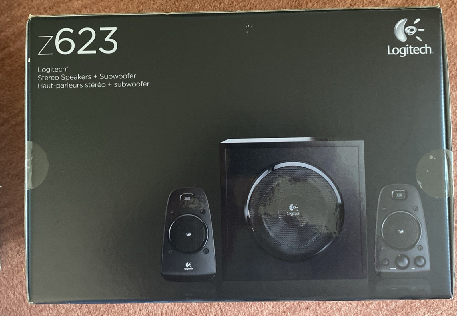 LOGITECH Z623 STEREO SPEAKERS & SUBWOOFER 200W THX RCA INPUT~GAMING