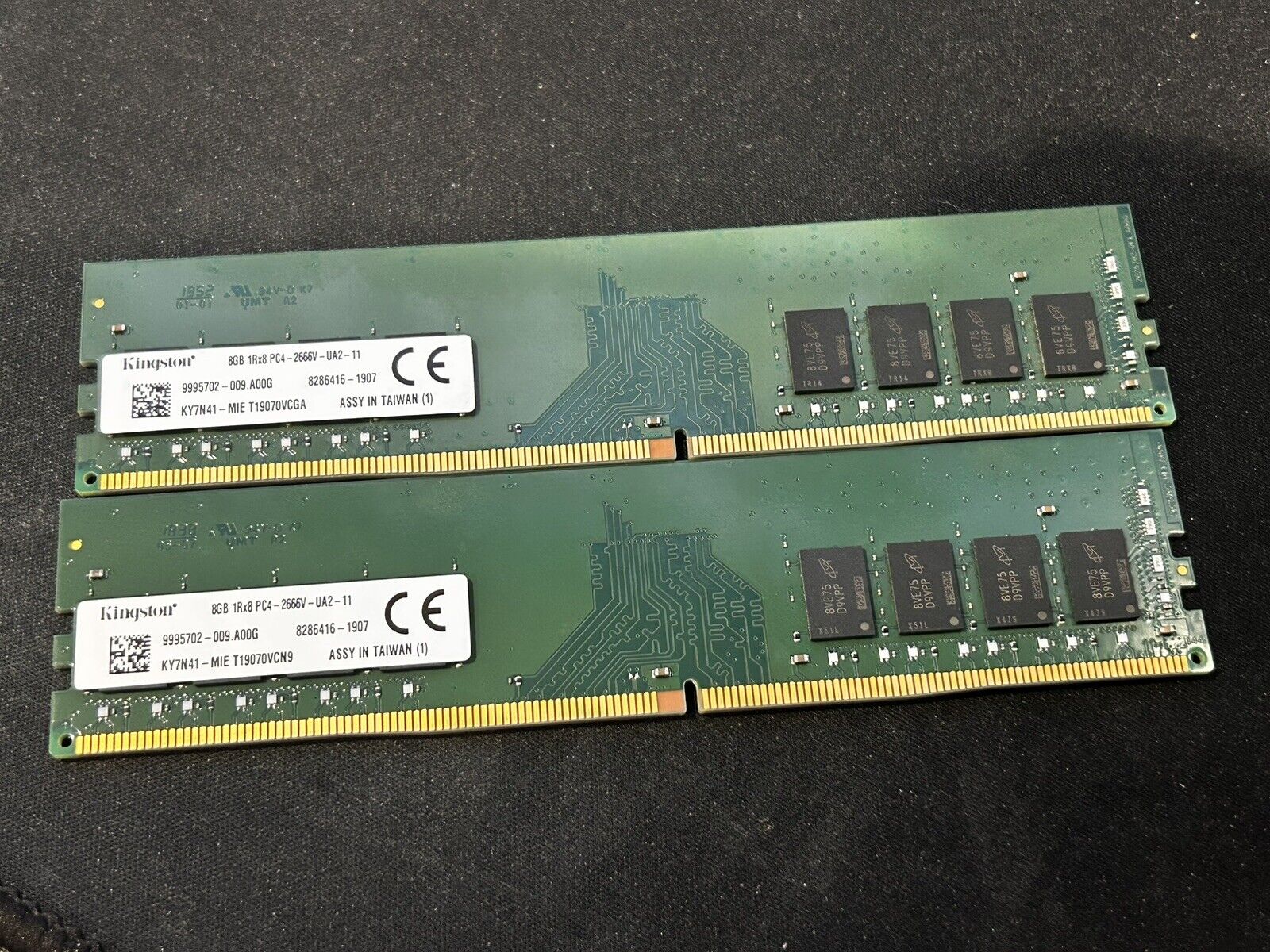 Kingston 8GB  DDR4  1Rx8 PC4-2666V Memory