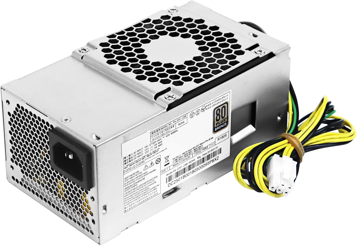 250W Power Supply PA-2251-2AB Fits Acer Veriton X4270 N4288 E450 X2660G X4660G