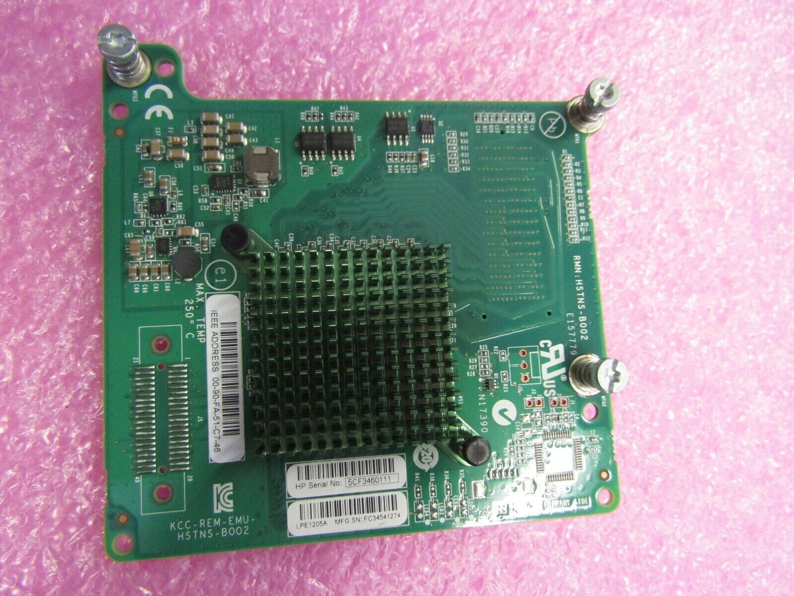 662538-001 HP BLC Emulex 8GB LPE1205A Fibre Channel HBA PA 659818-B21