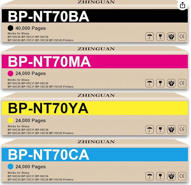 BP-NT70 Toner Cartridge Replacement for Sharp BP-NT70 Toner Cartridges