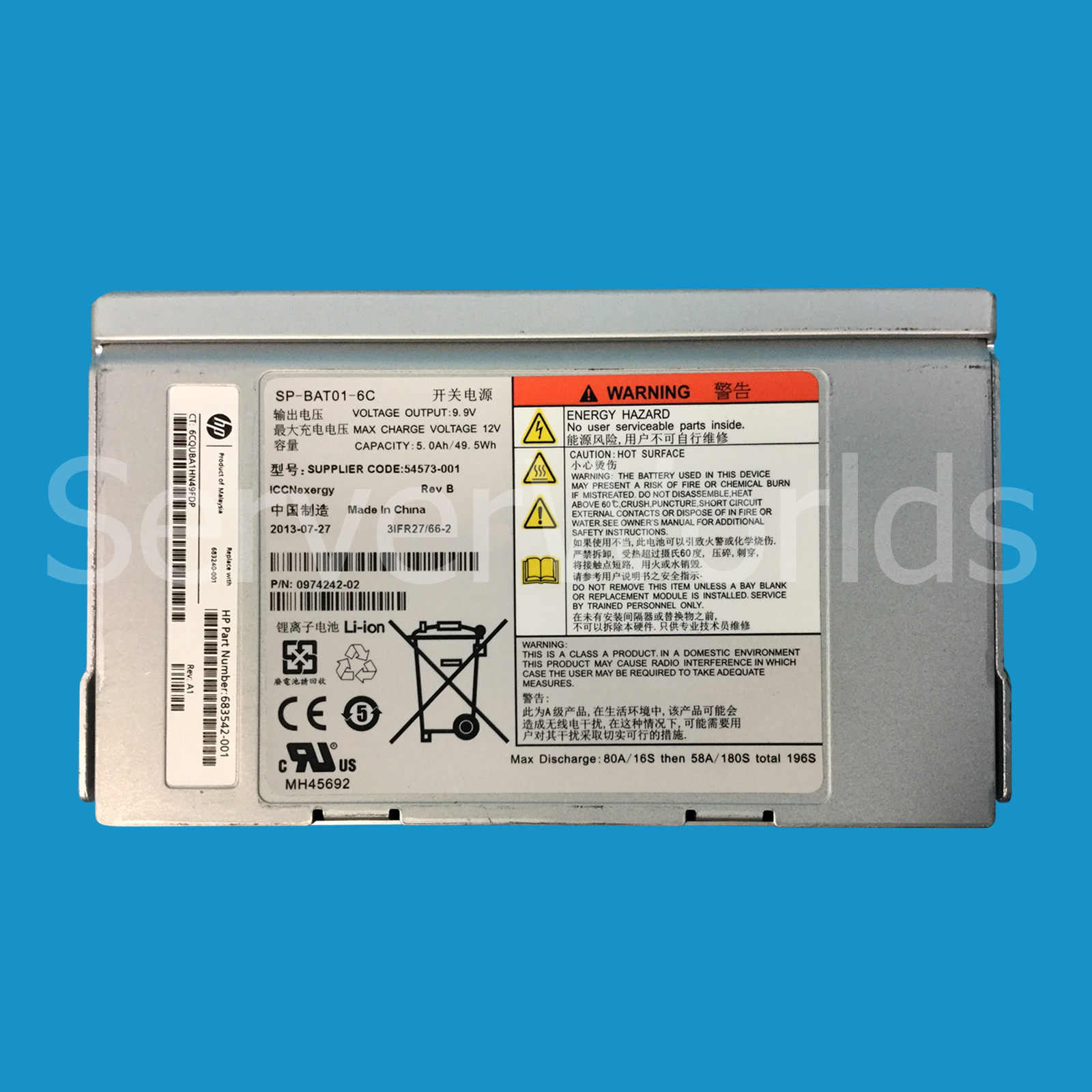 HP 683542-001 3Par 7000/7400 Power Supply Battery Module 683240-001  2017 DATE