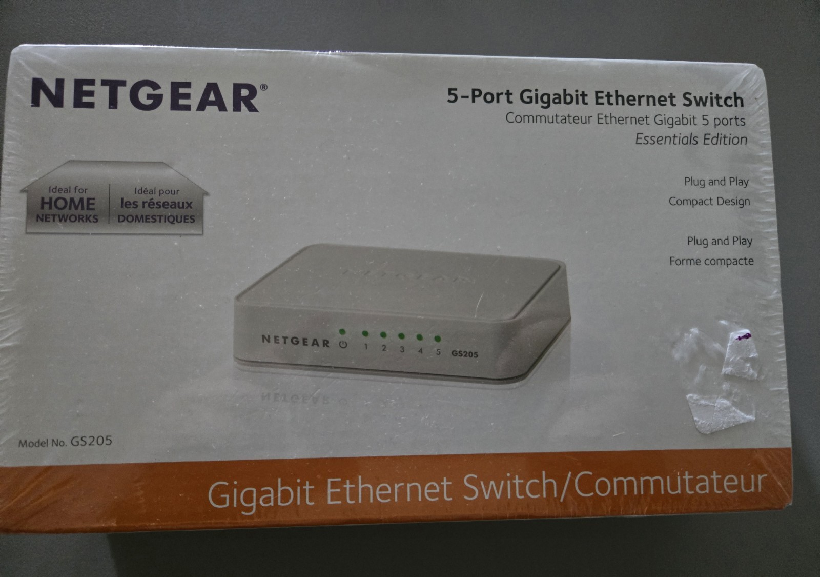 NETGEAR (GS205100PAS GS205) 5 Port Gigabit Ethernet Switch *NEW & FAST SHIPPING*