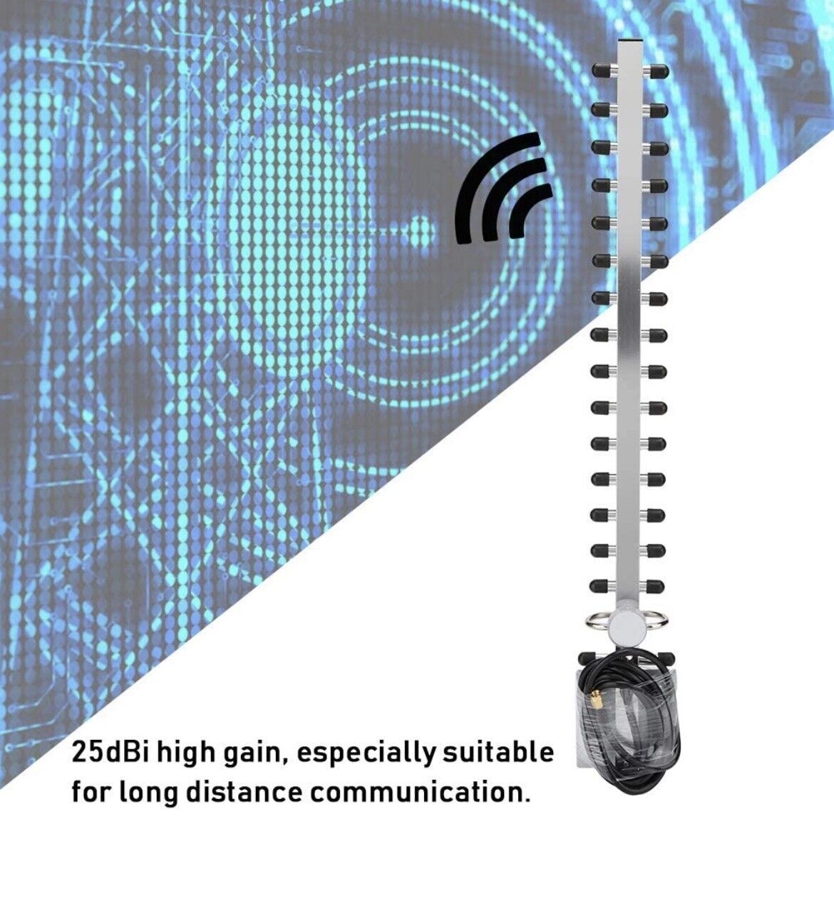 Tangxi Yagi Antenna, 2.4G 25dBi High Gain Wireless Router Network Antenna, 1....