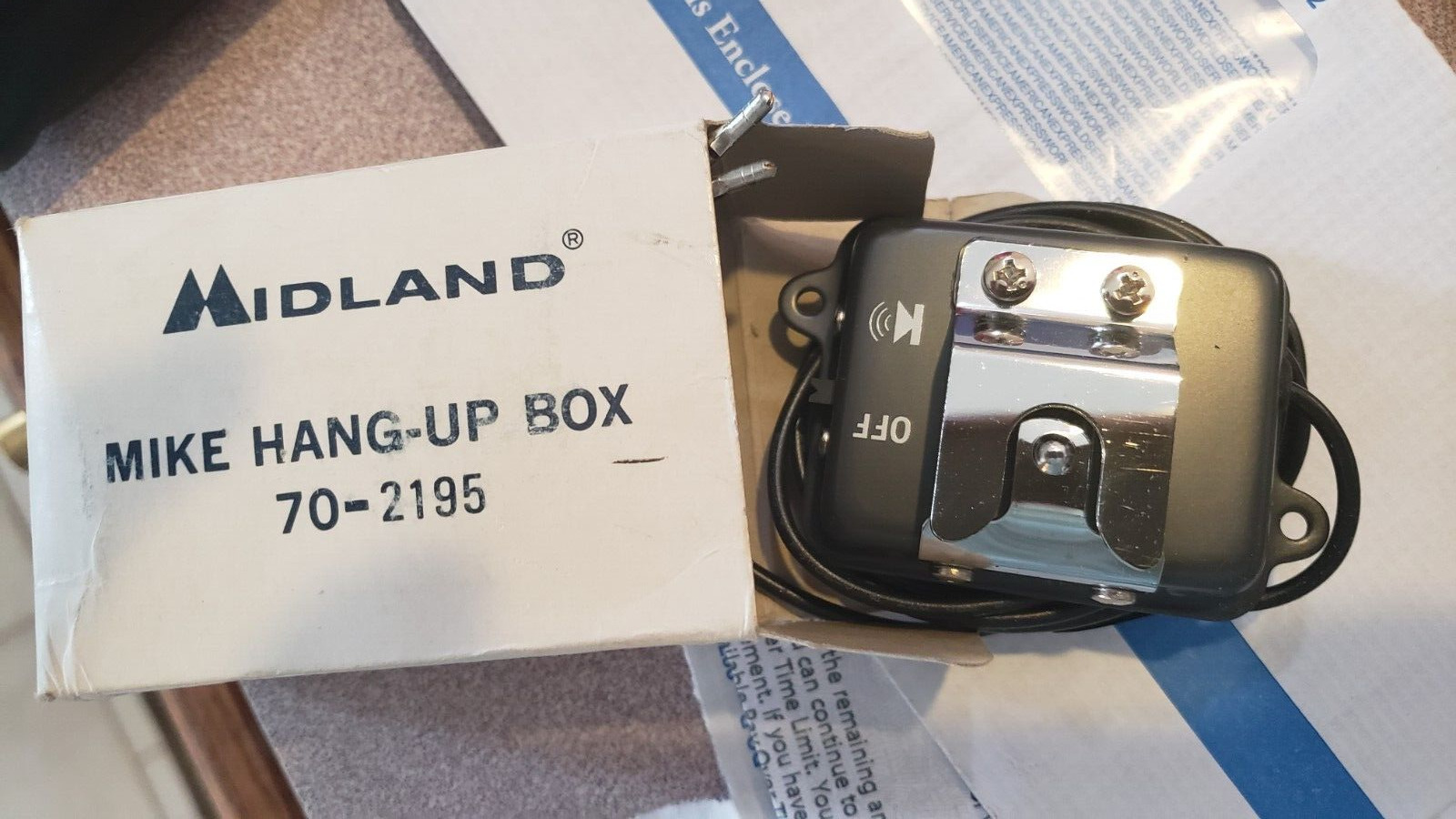 Midland NEW RADIO New Old Stock RARE Hang Up Box w/ wiring  # 70-2195