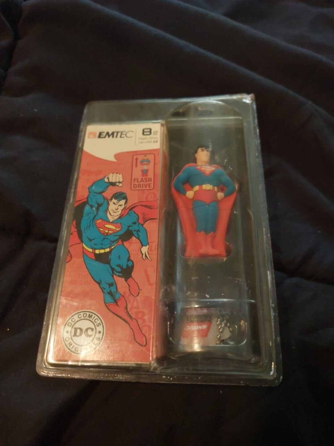 Flash Drive SuperMan Super Hero 8gb EMTEC DC Comics Kids Action Figure Tattoos