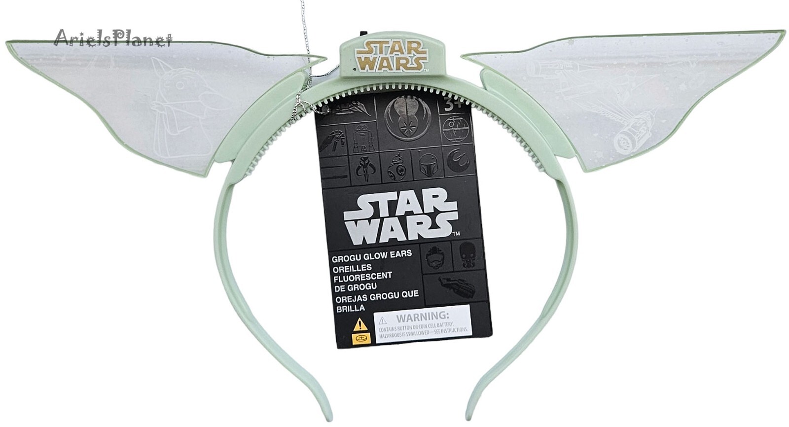 Disney Parks Star Wars The Mandalorian's Grogu Light-Up Ear Headband