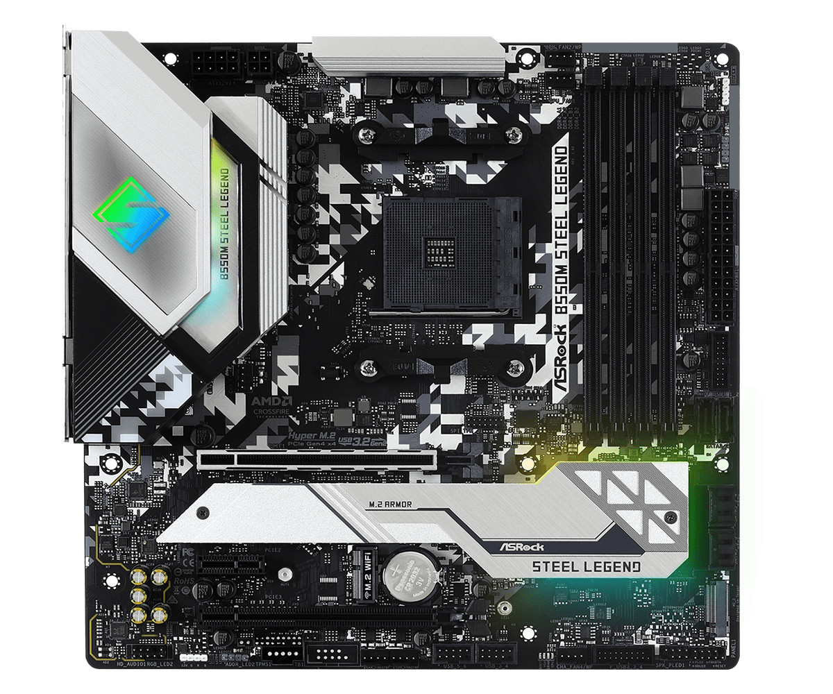 ASROCK B550M Steel Legend Motherboard AMD AM4 DDR4 M-ATX Mainboard