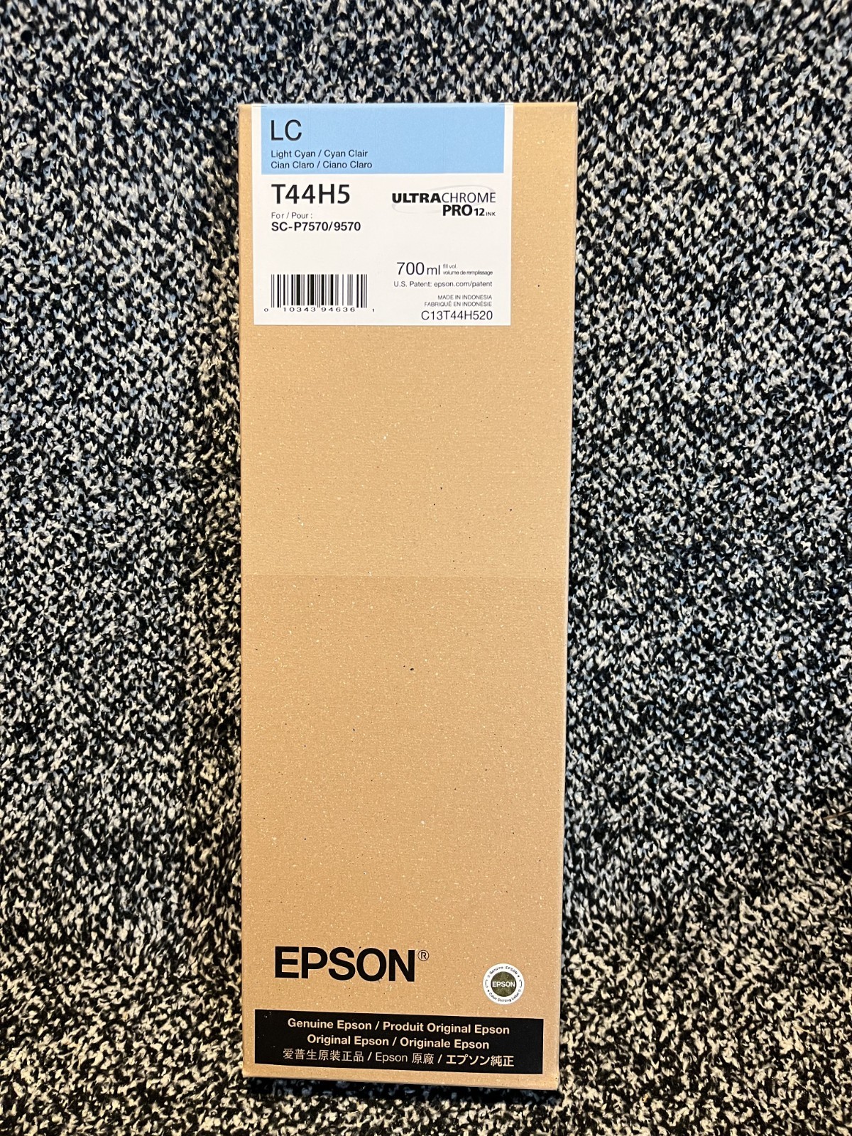 GENUINE Epson Light Cyan Ink Cartridge T44H5 Date: April 2029