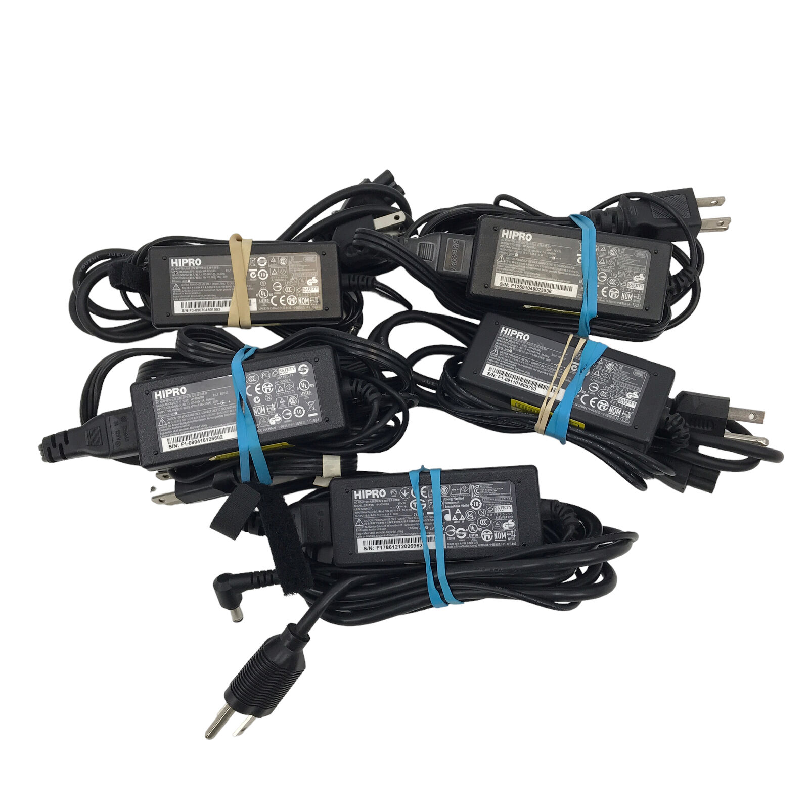 Lot of 5 HIPRO HP-A0301R3 AC Power Adapter for Acer HP 19V 1.58A 30W #U7663