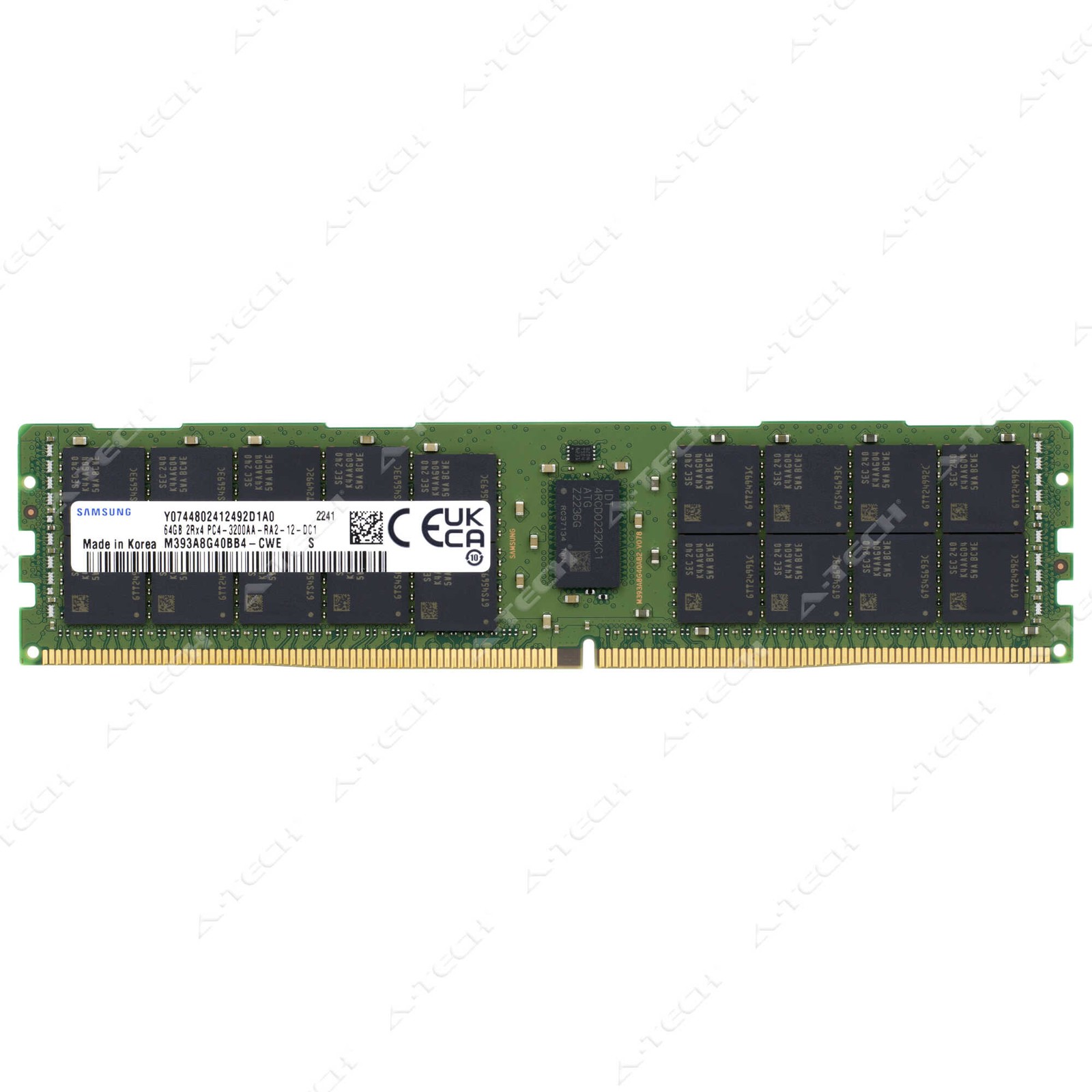 Samsung 64GB DDR4 3200MHz PC4-25600 ECC RDIMM Server Memory RAM M393A8G40BB4-CWE