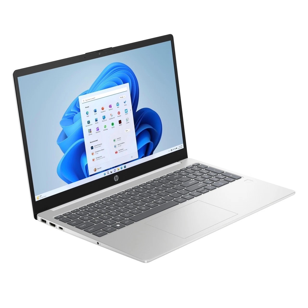 DIAMOND WHITE - HP LAPTOP 15.6" 1366X768 HD TOUCHSCREEN N100 4GB 128GB UFS +FPR