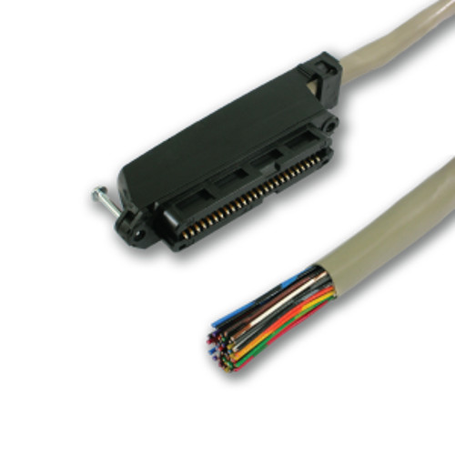 25 Pair Telco Amphenol CAT3 Trunk Cable 50-Pin Female to Blunt - AMP - 5ft 6ft
