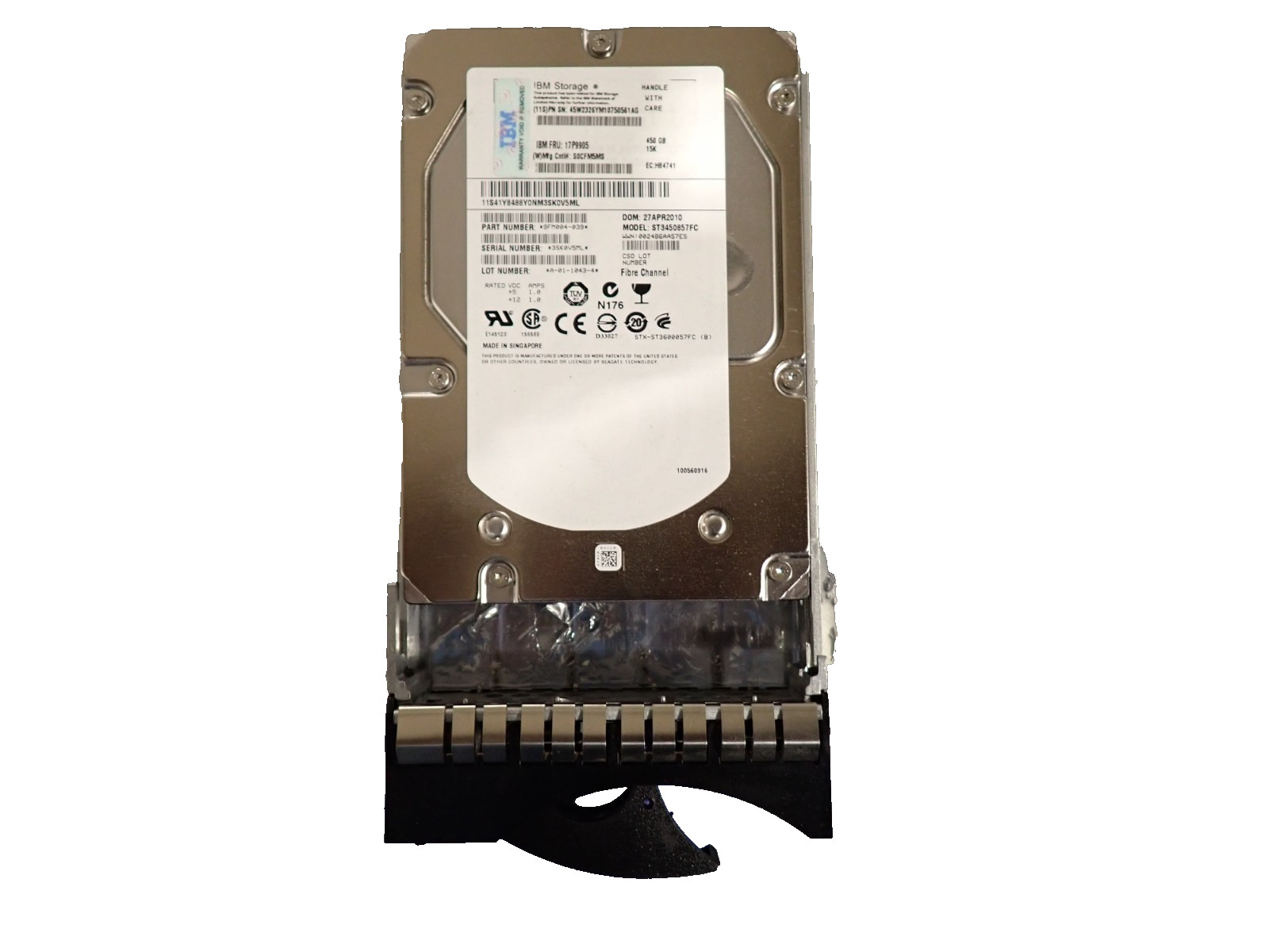 IBM 17P9905 450GB 15KRPM Fibre Channel (11S 41Y8457 NOT ACCEPTABLE) Hard Disk