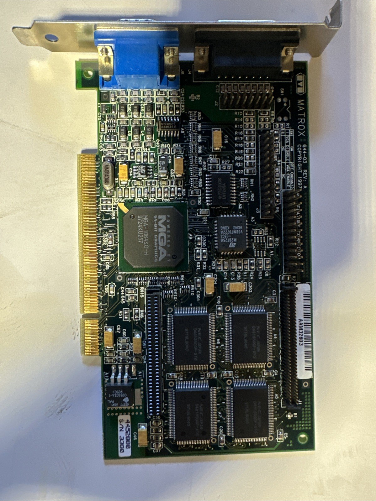 Matrox Mystique 220 4MB SGRAM Video Card PCI 644-03 MY220P/4BN/20